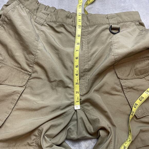 Columbia PFG Convertible Pants Mens LT Khaki Nylon Zip Off Legs Hiking Shorts - Picture 8 of 9